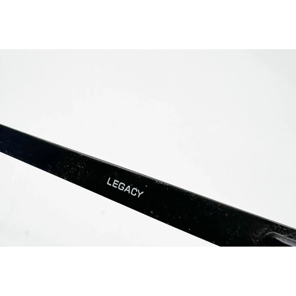 Legacy Eyeglasses Mens Black Rectangular Semi-Rimless MR1001 BK 54-18-140